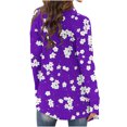 thumbnail image 5 of JINMGG Womens Coats Clearance, Winter Coats for Women Women's Fashionable Long Sleeved Floral Printed Cardigan Jacket, 5 of 6
