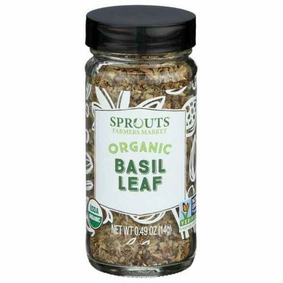 2X - SPT Organic Basil Leaf Spice 0.49 oz jar