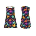 thumbnail image 7 of Pofeuu Colorful Dinosaur Print Women's Sleeveless Dress, Loose Fit Summer Dress, Casual Tank Dress for Women, 7 of 7