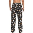 thumbnail image 6 of Cauagu Snowflake Cream Hot Cocoa Mens Pajama Pants Sleep & Lounge Pants,PJ Bottoms with Pockets-Small, 6 of 7