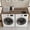 Brown Beige, variant on Blue Green Wood Board Washer and Dryer Topper Dustproof Dryer Top Protector Mat Non Slip Retro Country Claws Wooden Plank Washing Machine Top Cover Pad for Laundry Room Kitchen 23.6" x 19.7"