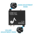thumbnail image 4 of Decodificador De Audio Decodificador De Amplificador De Altavoz De Audio Profesional Ampliamente Compatible Adaptador De Audio De Volumen De Graves Ajustable Convertidor Dac De Audio Portátil Methold EL010805-00, 4 of 6