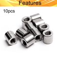 thumbnail image 4 of HUGFEGWE M12x20x20mm 10PCS Round Connector Nuts Rod Coupling Nut Threaded Sleeve Rod for Continuous Threaded Rod CJB91-25824, 4 of 7
