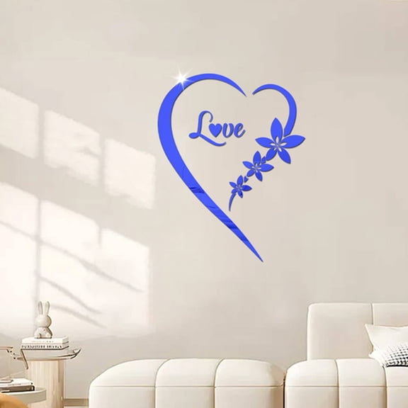 CCOCC Wall Paper,3D Design Decals,No Tools Wall-Friendly Bedroom Wall Decor,Blue
