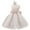 Champagne, variant on Sleeveless Flower Girl Dress Elegant Lace Tulle Formal Party Gown with Bow and Floral Appliques for Kids Children