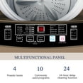thumbnail image 4 of 17.7 lbs Full Automatic Washing Machine with LED Display Compact Washing Machine with Drain Dump, 10 Wash Programs and 8 Water Levels Ideal for Dorms, Apartments, Coffee Gold, 4 of 14