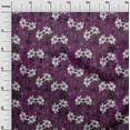 thumbnail image 2 of oneOone Cotton Poplin Purple Fabric Florals Fabric For Sewing Printed Craft Fabric By The Yard 56 Inch Wide, 2 of 4