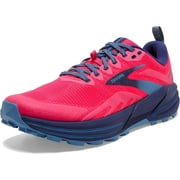 Womens Brooks Cascadia 16 Pink/Flambe Cobalt Size 9.5 Running Shoe 120363 1B 647