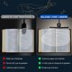 thumbnail image 2 of 14 LEDs Double Head Reading Light, USB Rechargeable Clip Lamp, 360 Book Light Flexible Neck, 3 Colors & Stepless Dimming, Up to 80H, Portable for Read, 2 of 5