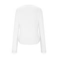 thumbnail image 7 of FDGIU 2025 Trendy Women's Lace Top - Long Sleeve Cut Out Blouse, Oversized Crew Neck Fall Winter Shirt, Business Casual & Going Out Outfit, 7 of 7