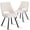 Beige, variant on Dining Chairs Set of 4, Modern Boucle Upholstered Kitchen Chair [Cut-Out Design] for Dining Living Room Restaurant, Brown