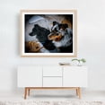 thumbnail image 5 of Soren Inyo's Shadow - Bishop California Photography Dog Animal Wildlife Snow Winter Nature Silhouette Unframed Wall Art Print 20 x 24 inches, 5 of 6