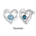 thumbnail image 1 of Pendientes de piedra natal para mujer, regalo de cumpleaños para mamá, mujer, niña, señora, joyería Wmkox8yi sjalhkljlk4165, 1 of 2