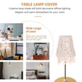 thumbnail image 4 of Bohemian Table Lamp Shade Cover 1 Set Weaving Light Shade, 4 of 9