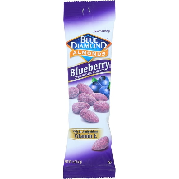Pack of 12, Blue Diamond Oven Roasted Blueberry Almonds, 1.5 oz