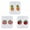 style1, variant on 3Pairs Clip on Earrings,Resin Fun Earrings,Womeny Touch Beach Earrings for Women,Style1