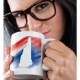thumbnail image 2 of 3drose, New Hampshire State in White on a Red, White, and Blue Background., 11oz Mug, 2 of 6