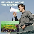 thumbnail image 6 of MyMealivos 20W Portable Megaphone ABS Material Bullhorn with Volume Control, Siren-White Green, 6 of 7