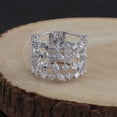 thumbnail image 4 of 2.8 TCW Solid 18 Kt White Gold SI Clarity HI Color Diamond Promise Band Ring, 4 of 4