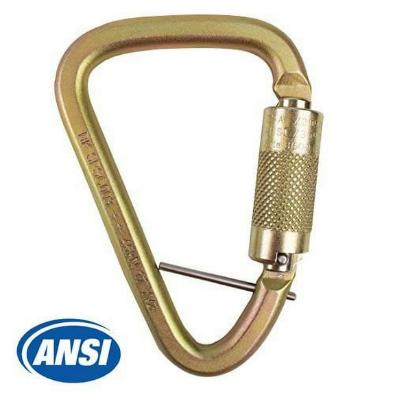Spidergard SPSC003 Alloy Steel Carabiner, Twist Lock, 3,600 lb (16kN) Gate with Captive Pin - Default Title