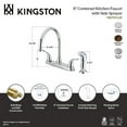 thumbnail image 7 of Kingston FB2791YLSP Yosemite Two-Handle 4-Hole 8" Centerset Kitchen Faucet with Side Sprayer in Polished Chrome, 7 of 7
