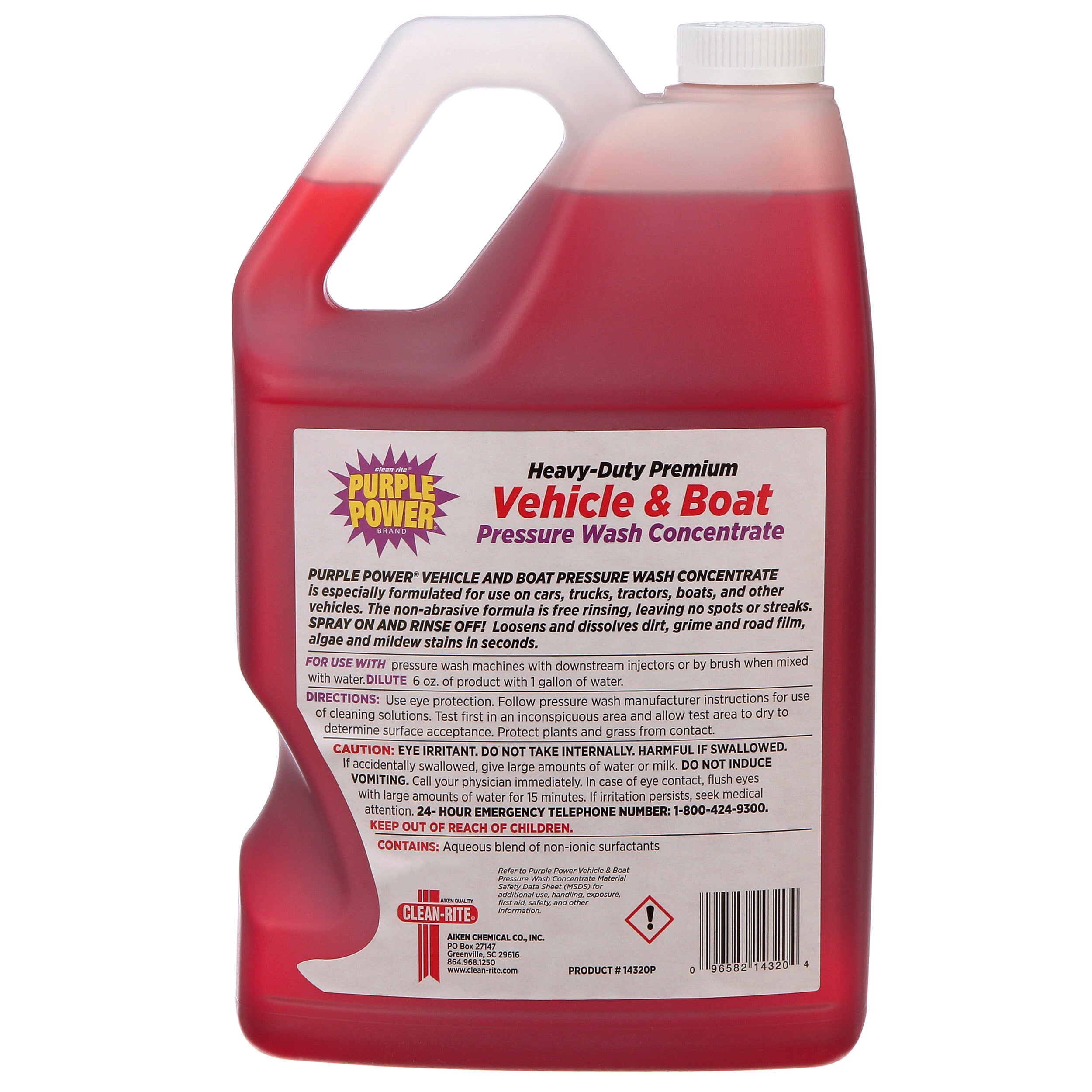 Purple Power Heavy Duty Vehicle And Boat Pressure Wash Concentrate