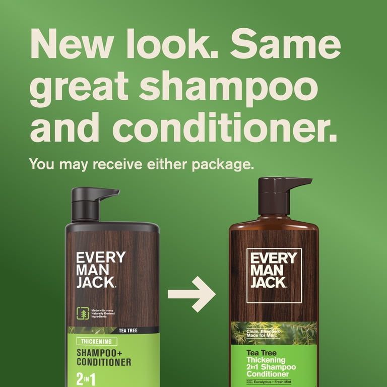 Every Man Jack Tea Tree Daily 2-in-1 Shampoo and Conditioner for