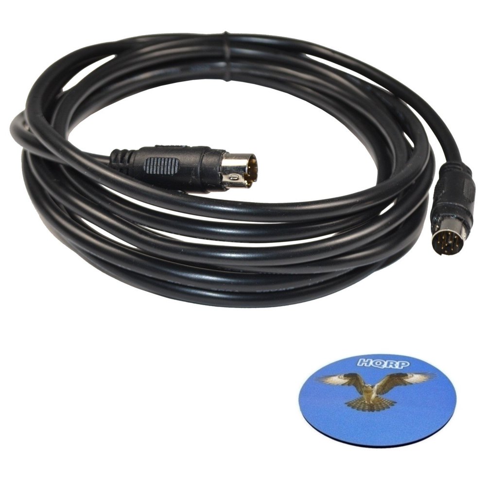 HQRP 9pin MiniDIN Male to 9pin MiniDIN Male (M/M) Audio Input Cable plus HQRP Coaster HQRP 9pin MiniDIN Male to 9pin MiniDIN Male (M/M) Audio Input Cable plus HQRP Coaster