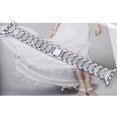 thumbnail image 2 of Bandas Bling compatibles con Apple Watch Band 38 mm 40 mm 41 mm 42 mm 44 mm 45 mm iWatch Series 7/6/5/4/3/2/1/SE, pulsera de metal ajustable con joyería elegante, 2 of 6