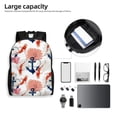 thumbnail image 5 of Rocae Koi Fish And Corals print Computer Bag with Separate Compartment, Suitable for 15 inch Laptop Backpack, Gift for Men and Women, 5 of 5
