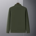 thumbnail image 5 of Xzbqbs Mens Quarter Zip Pullover Long Sleeve Casual 1/4 Zip Sweatshirt Lightweight Solid Mock Neck Sweater Polo Sweatshirts Tops, 5 of 5