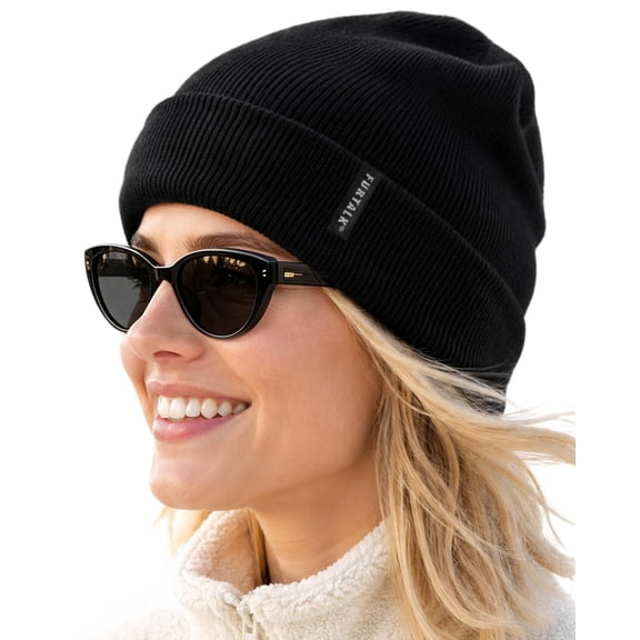 FURTALK Beanie Hat for Men Women Winter Hats for Women Men Soft Warm Unisex Cuffed Beanie Knitted Skull Cap