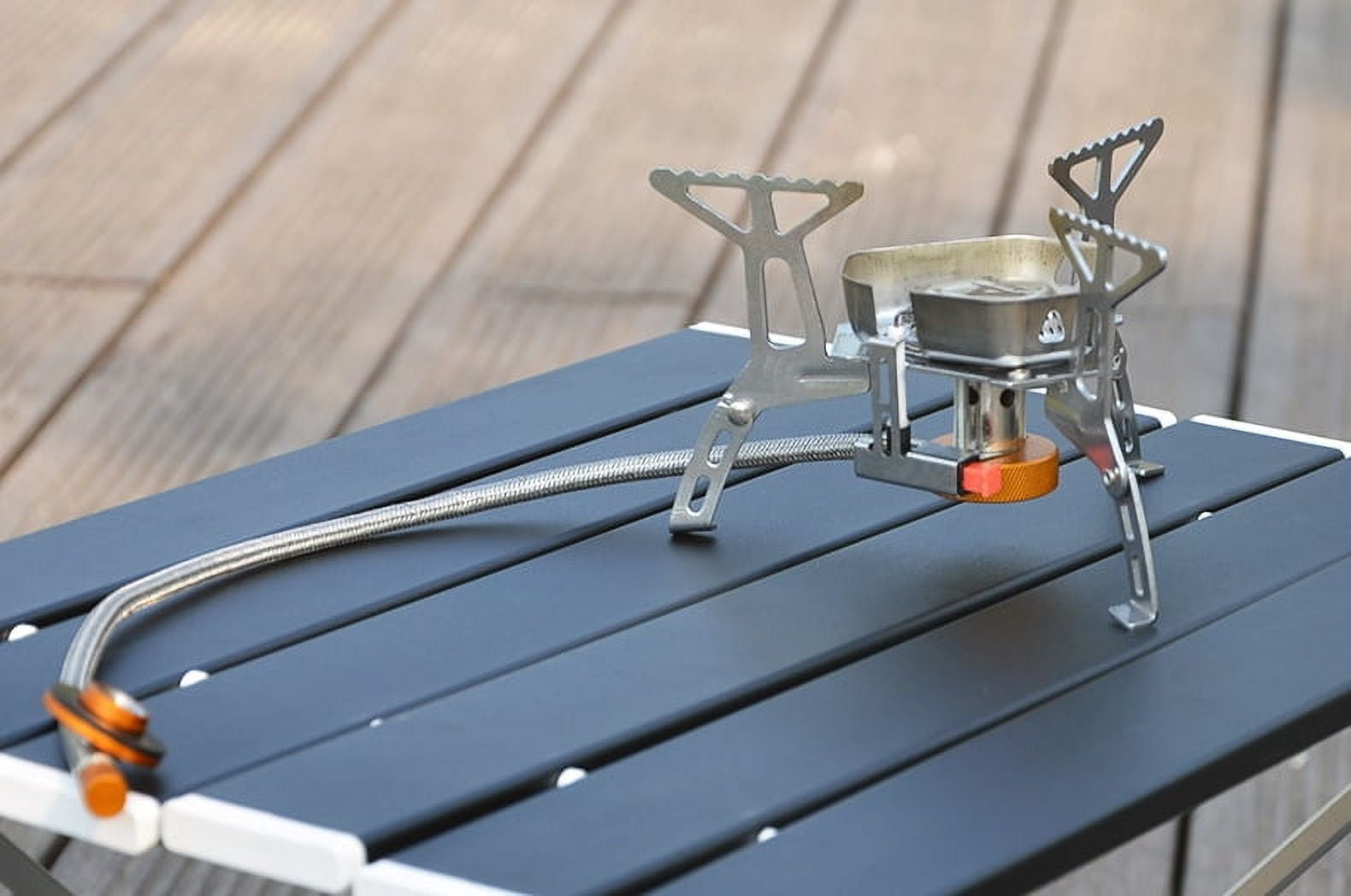 Stainless Steel Mini Windproof Camping Gas Stove Mini Outdoor Cooking Burner