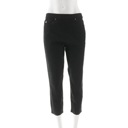 - Belle Kim Gravel Stretch Twill Cropped Pants A303494