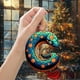thumbnail image 4 of Colgante de letra de árbol de Navidad acrílico 2D | Adorno inicial verde de doble cara | Decoración navideña para fiestas, San Valentín, cumpleaños, hogar, coche, mochila, 4 of 5