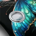 thumbnail image 3 of Blue Butterfly Shower Curtain Set Colorful Floral Flowers Bathroom Sets Decor Accessories Bathroom Shower Curtains Set with Non-Slip Rug Toilet Lid Cover Bath Mat and 12 Hooks, 72x72 Inch, 3 of 4