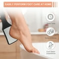 thumbnail image 6 of Unique Bargains Foot File Foot Rasp 3-in-1 Stainless Steel Foot File Pedicure Foot File Scraper Black with Mini File, 6 of 7