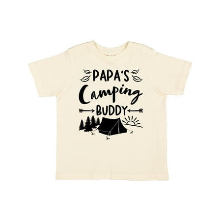 

Inktastic Papa s Camping Buddy Gift Toddler Boy or Toddler Girl T-Shirt