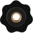 thumbnail image 4 of Mango de perilla de forma redonda de plástico de Color negro Universal de 10 piezas M6x25 para mango de abrazadera de máquina herramienta M6, 4 of 5