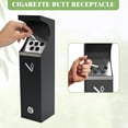 thumbnail image 5 of Petoto Wall Mounted Commercial Ash Bin with Lock – 2.5L Commercial Metal Ashtray & Cigarette Butt Container, Outdoor/Indoor, Restaurant, Office, Park, 5 of 9
