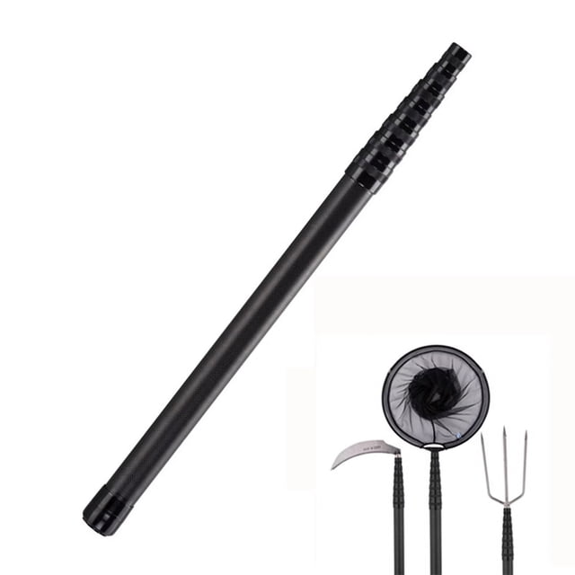 Caña Plegable con de Pescado Caña de Pescar Telescópica de Fibra de Carbono Aparejos de Pesca Caña de Pescar Portátil Accesorios de Pesca B