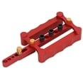 thumbnail image 3 of Punch Positioner Strong Corrosion Resistance Wood Doweling Jig for Woodworking Red, 3 of 7