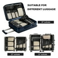thumbnail image 3 of XXXFLOWER 7-Piece Travel Packing Set, Organizes Cruise Essentials Makeup Bag for Carry On (Black), 3 of 7