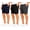 02:Black+Dark Gray+Dark Blue, variant on ASUDESIRE 3 Pack Men's Shorts Waffle Textured Casual Shorts Athletic Drawstring Elastic Waistband 8" Inseam with Pockets