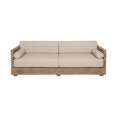 thumbnail image 4 of Vivid Outdoor 4 Piece Conversation Set in Light Eucalyptus Wood with Cushions, 4 of 15