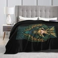 thumbnail image 4 of DouZhe Ultra-Soft Micro Fleece Lightweight Flannel Bed Blanket, Guardian Angel Print Cozy Warm Throw Blankets, 50"x40", 4 of 7