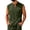 Army Green, variant on Satingcolo Sleeveless Henley Tank Tops for Men Notch V Neck Chest Pocket Casual Shirts Summer Outdoor Camping Gym Athletic Shirt