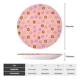 thumbnail image 2 of Salouo Donuts Pattern Bone China Decorative Plate,Holiday Decor Decorative Ceramic Plates with Stand Elegant Home DéCor for Hallway/Living Room/Bedroom-10in, 2 of 6