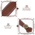 thumbnail image 3 of Phenofice 4Pcs Brown Drawer Pullers for Cabinet Door Handles Durable Decorative, 3 of 7