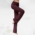 thumbnail image 5 of Sweatpants Women Casual Spring And Summer Yoga Pants Outdoor Straight Leg Dance Pants With Pockets Flared Loose Sportswear Soft Modal Fabric M High Pull Pants, 5 of 6